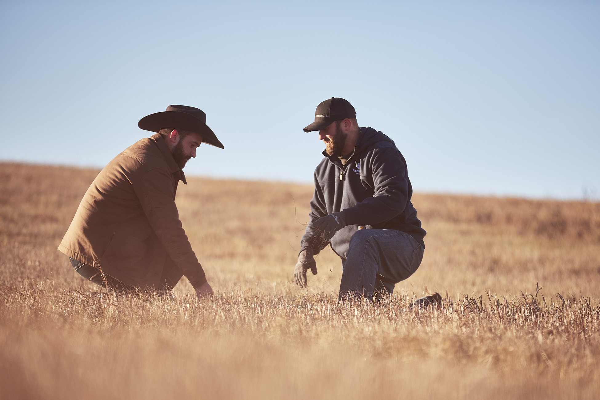 AgSpire advisor works with a rancher to analyze his pasture and plan for improvements.