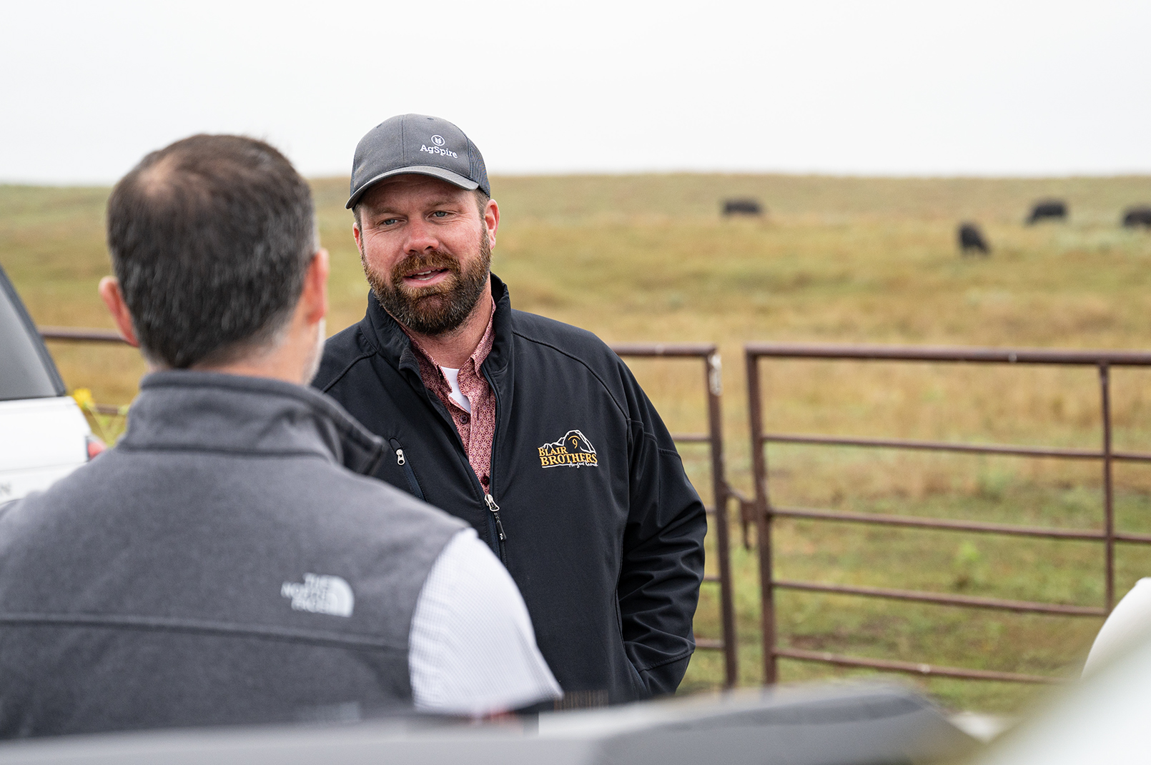 AgSpire Advisor Jared Knock on a cattle ranch in South Dakota